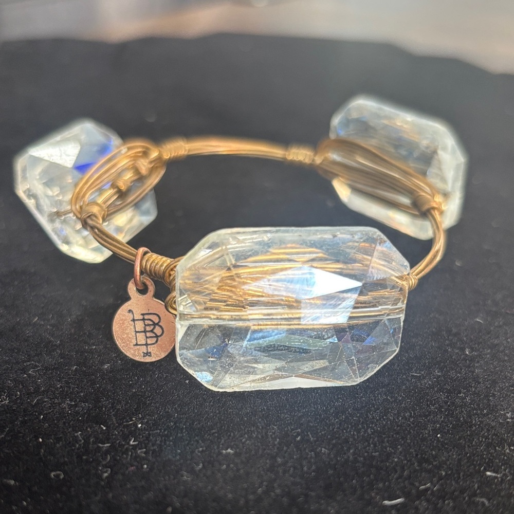 Bourbon and Bowties Gold and Crystal Bracelet